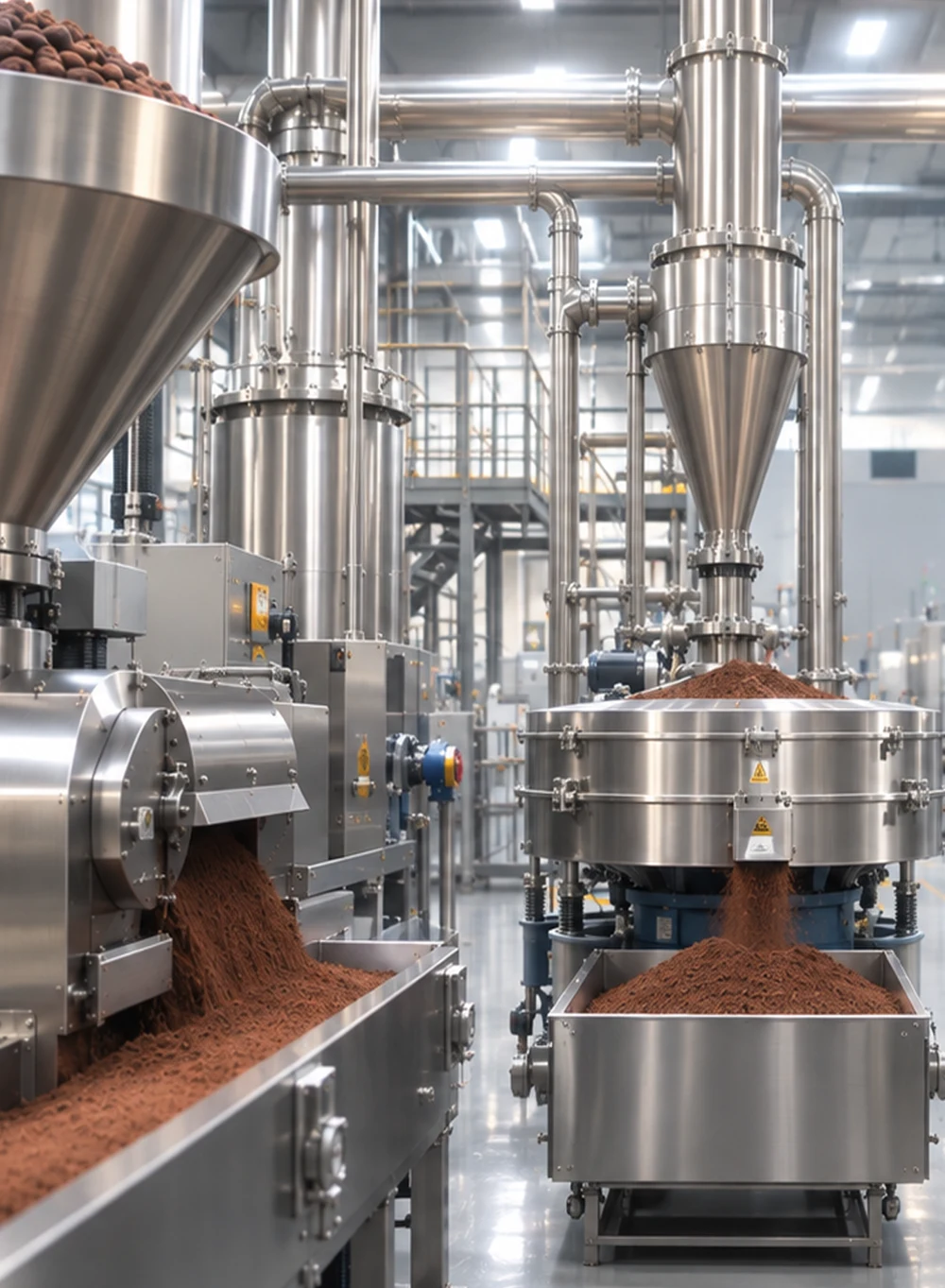 Cocoa processing equipment